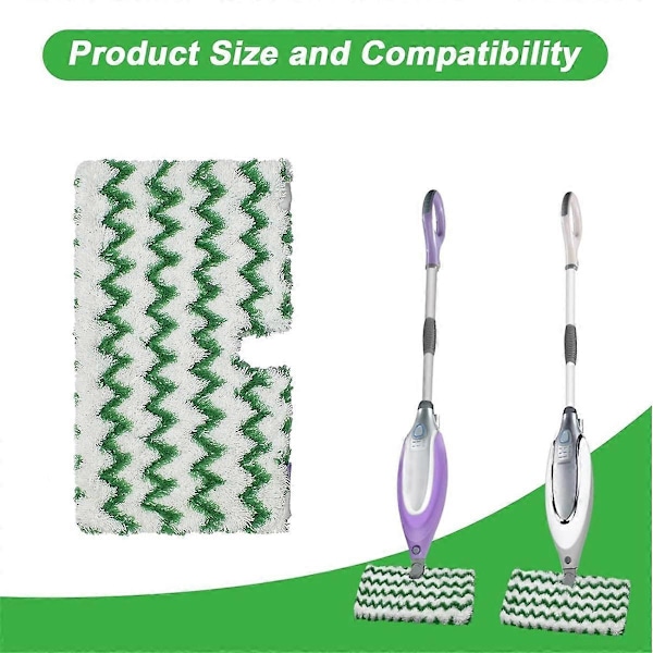 4 st Ångmopp Ersättningsdynor för S3500-serien S3501 S3601 S3501S S3601C Ångmopp Mikrofiber Skrubbmoppdynor