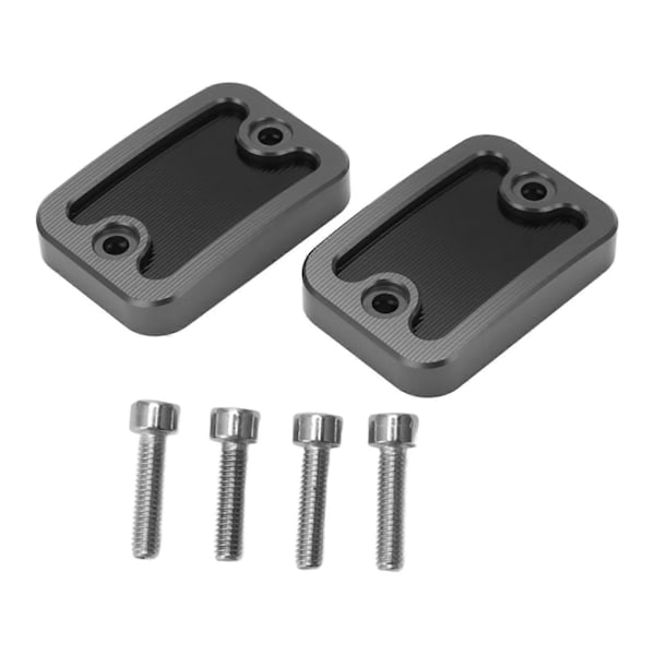 2st Främre Bromsvätskebehållare Lock Vänster Höger Billet Aluminium Ersättning för NMAX155 NMAX125 2015?2020 Svart