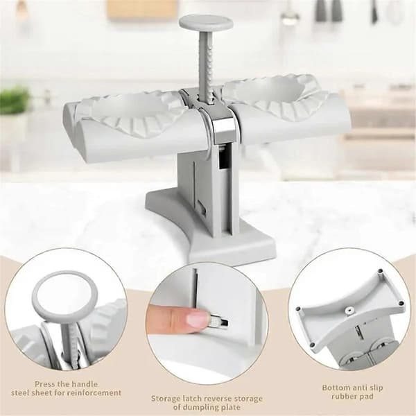 Helautomatisk Dumplingmaskin Dobbel Dumplingmaskin Bakverk Lagingsverktøy Dumplingform