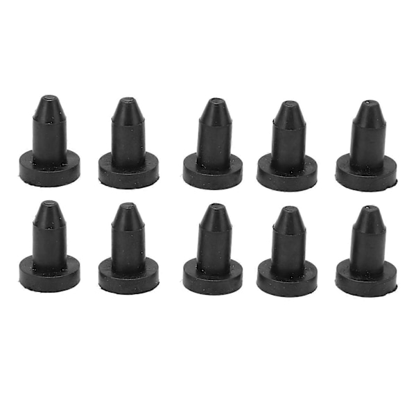10 st Kajak Dräneringsplugg Kit Silikon Svart 3,18 cm Längd Universella Dräneringshål Propp för Fiskebåtar