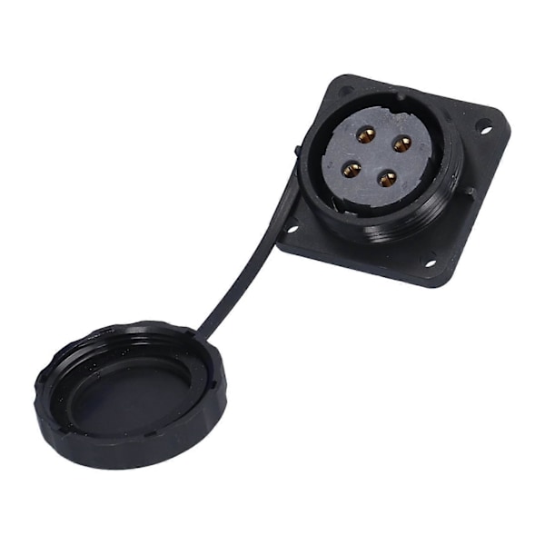 Vedenpitävä liitin, neliö, 4 reikää, IP68, ilmailuvirtapistoke 380V 45A kaapelille SP284 Pin