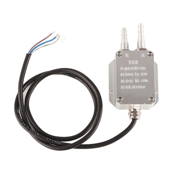 24VDC Vindtrykstransmitter Høj Nøjagtighed Trykdifferentialsensor 0?3Kpa OMSJD?FY?01