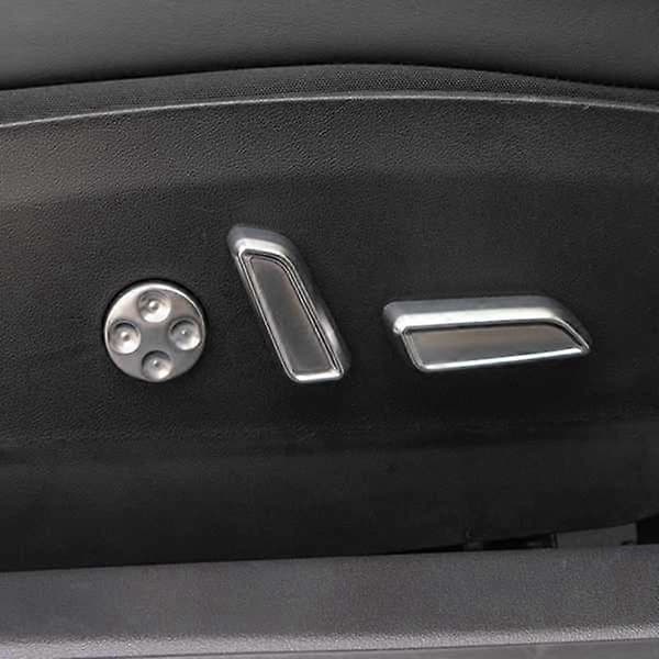 Sätesjusteringsknapp Skydd Bil Interiör Aluminiumlegering Dekor Trim Protector för