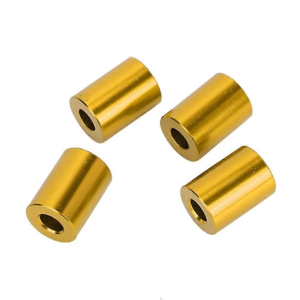 Bil Aluminium Legering Motorhjelm Ventilationsafstandsstykke Stigerør Passer til 6mm Motor (Guld)