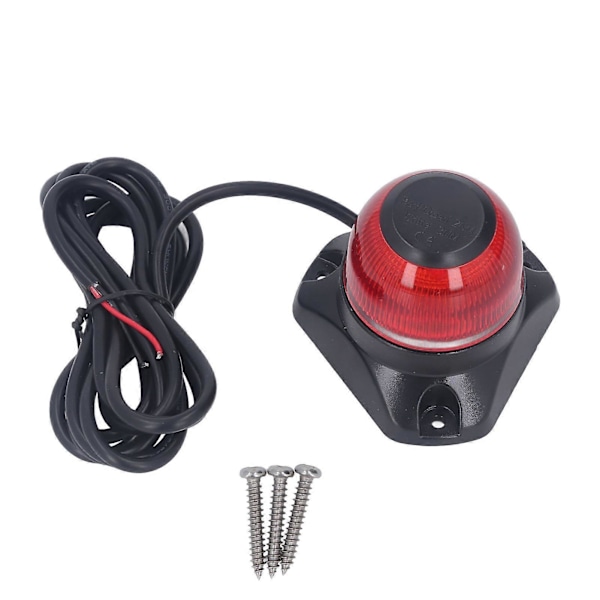 Båd Navigationslys LED IP67 Vandtæt Anti-blænding Foldbar Båd Agterlanterne DC10?30V 3W Rød 2NM 87LM