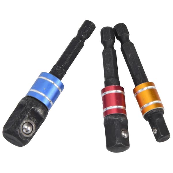 Socket Adapter 1/4in Hex Skaft Firkant Hode Forlengelsesbit Verktøysett Kit for Skrutrekker