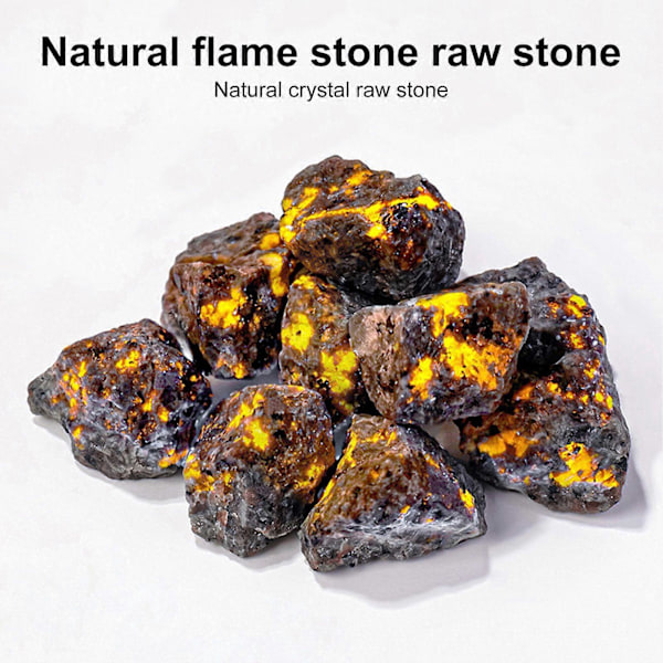 200g Flamsten Naturlig Rå Prydnadssten Bulk Oregelbunden Flamstenssamling för Yoga Meditation Stensamlare Gåvor