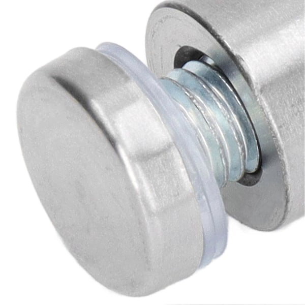 12 kpl Kiinnitysruuvit Ruostumaton teräs Seinäkyltin mainoslaitteisto Naula akryylille 19x40mm