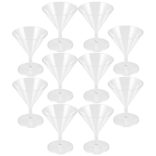 10 st Plast Cocktailglas Vinglas Champagneglas Martiniglas Whiskyglas