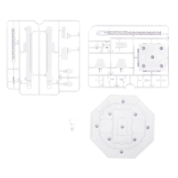 2 st Actionfigur Tillbehör Justera för Stödstativ Fäste Bas Robot Figur Display Bas, Vit