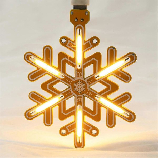 Snöflinga Lampa Touch Steglös Dimning Touch Nattlampa DIY Kit för DIY Romantisk Gåva Utan Fodral