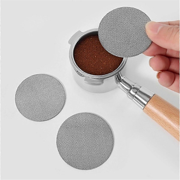 Kaffeomrører Fordeler Nål Kaffeomrører Espresso Rustfrit Stål Modtag Pulver Ring Sæt Kaffeværktøj 58MM