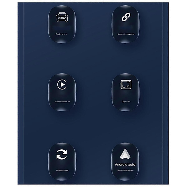 Trådløs Carplay Android Adapter 2 i 1 Trådløs Adapter Biladapter Konverter Kablet Android Auto til Trådløs Boks