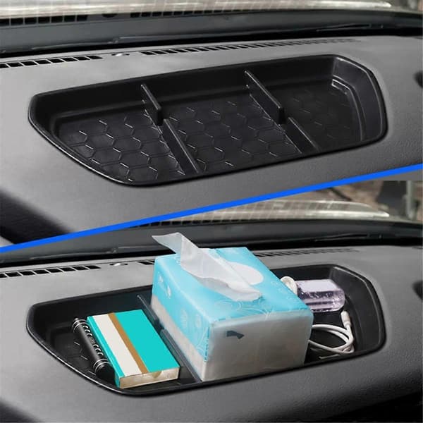 Midtkonsoll Dash Organizer for 2022-2024 Dashbord Bordbrett Oppbevaringsboks Dash Telefonholder