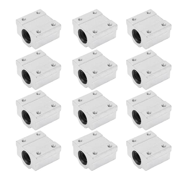 12 stk. Lineær bevægelsesleje Slide Block Box Type CNC Slide Unit Bøsning til SCS8UU Rulle