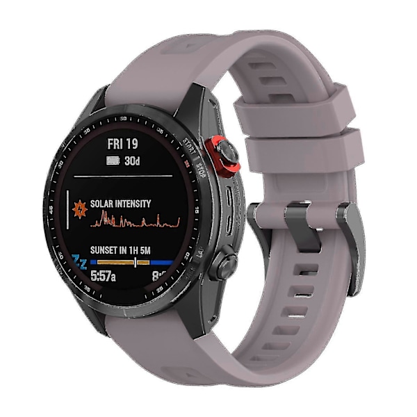 Silikonarmbånd 26 mm for Garmin Fenix 7x/6x/5x klokke Purple