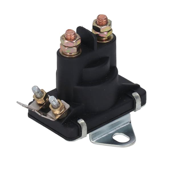 Starterrelæ Solenoid 12V DC 4.8W Messingspole Tilbehør Udskiftning til Køretøj Cart