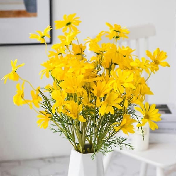 5-hoved Kunstig Silke Kunstig Hjem Bryllup Dekoration