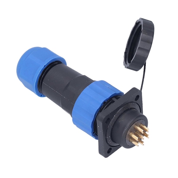 Vattentätt Kontaktdon Fyrkantig Flyg Strömkontakt Butt Terminal Adapter AC 380V SP207 Stift