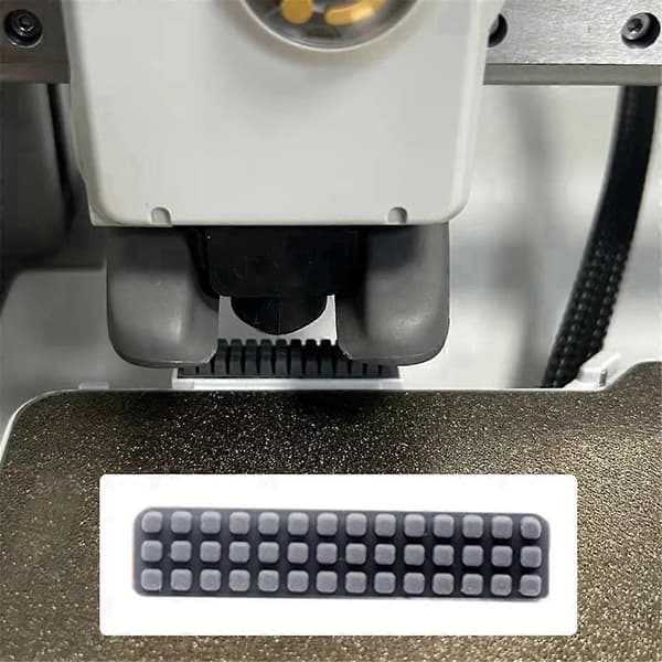 Til A1 Mini Prusa XL Visker Silikonebørste Dysebørste Varmt Seng Montering Skrubber Rengøringsmiddel til 3D Printer