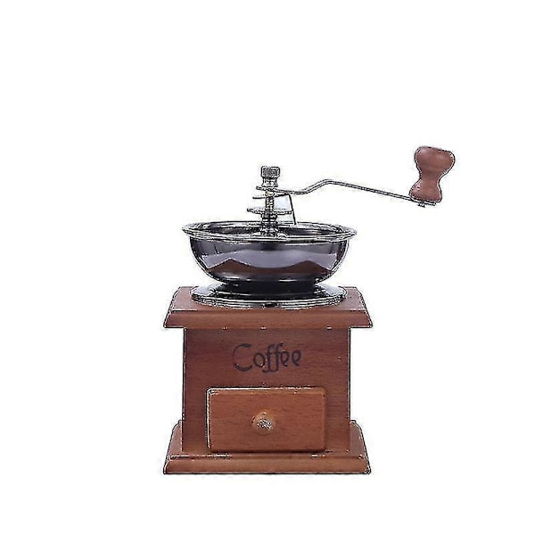 Manuell Kaffekvern Husholdnings Mini Kvern Retro Treboks Kaffemaskin