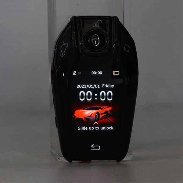 Universal TK800+ LCD Touch Screen Smart Key Fjärrkontroll Nyckellös Start för Alla Modeller med Start Stop Engine-knapp Svart