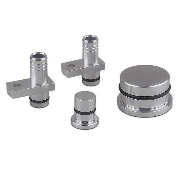 PCV Reroute & Resonator Kit til 2004-2010 6.6L Sølvfarvet