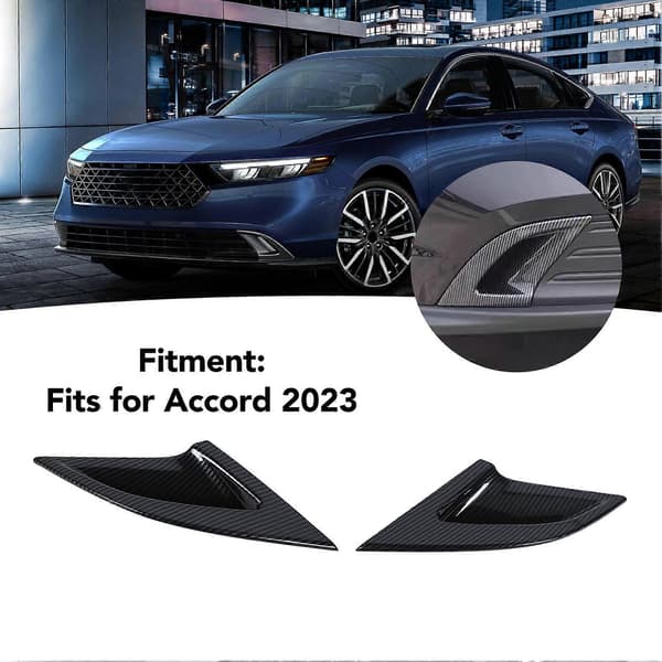 2 stk. Front Tåkelys Trim Karbonfiberstil ABS Tåkelysramme Deksel for Accord 2023