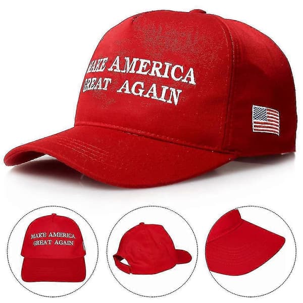 U.s. Præsidentvalg Broderet Hat Trykt Med Keep Make America Great Again Baseball Kasket Ny-mxbc