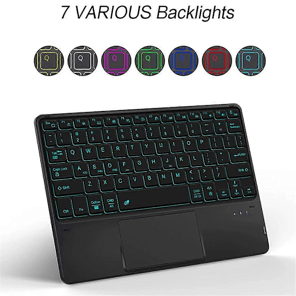 För Pad 6 Pro 11 Tum Ställ Fodral Bluetooth Tangentbord Tablet Magnetiskt Fodral med Tangentbord