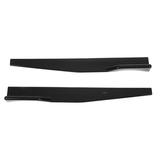 2 stk. Sideskørt Spoiler Venstre Højre 860mm Blank Sort Reducerer Luftmodstand ABS Ridsefast Universal til Biler