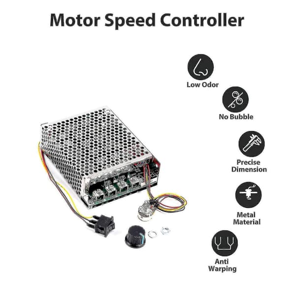 DC 10-55V 100A 3000W Motorhastighetskontroller Reversibel PWM-kontroll Fremover- og bakoverkontroller - XC