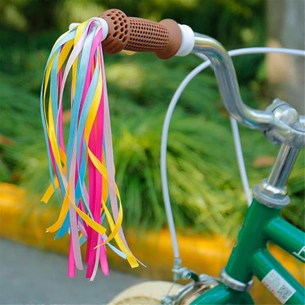 Färgglada Cykeltofsar Band Mode Cykelstyre Streamers Roliga Cykeldekorationer för Barn A