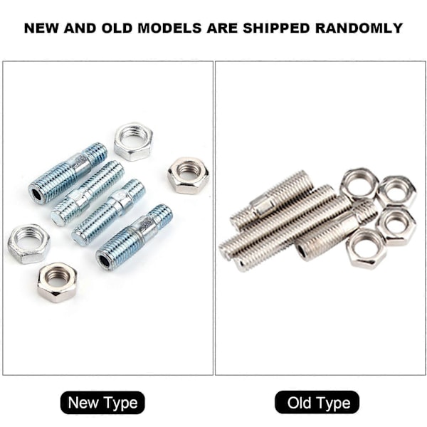 2 stk. Motorsykkel Svart Mini Ovalt Bakspeil for Honda Shadow 600/750/1100 ACE