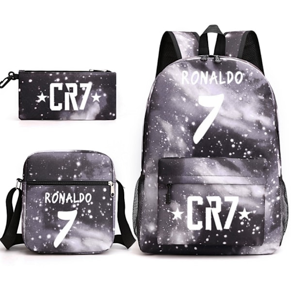 3-pack Student Skolväska Rese Laptop Skolväska Lavender