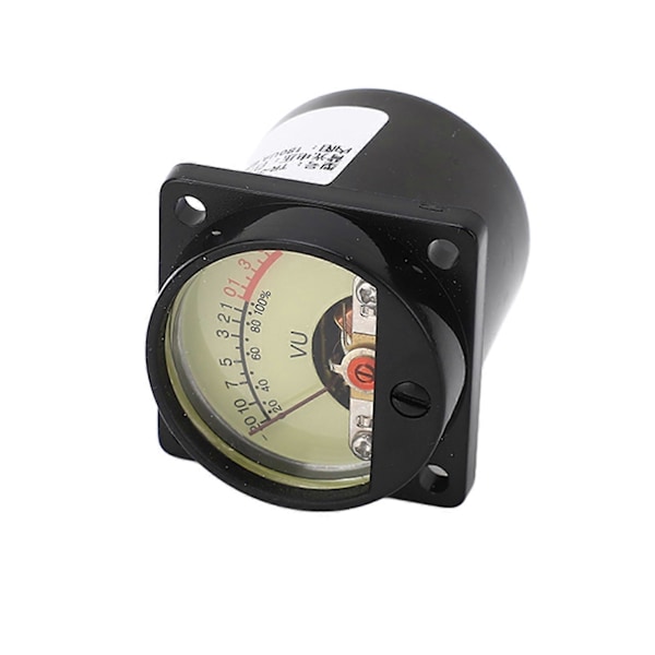 VU Meter Høj Præcision Gul Pointer Skive Hvid LED Baggrundsbelyst Forstærker Panel VU Meter Header