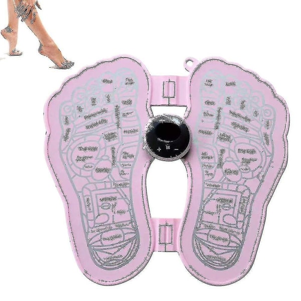 Tflycq Ems Benformande Fotmassageapparat med Fjärrkontroll, 6 Lägen 15 Lntensitet Foot_a