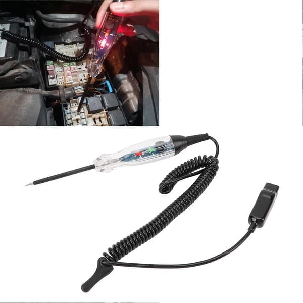 Bil Elektrisk Kredsløbstester DC6 til 24V Høj Nøjagtighed Bærbar Universal Pasform Automotive Buzzer Testlys til Biler