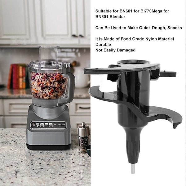 64oz Dejblender Kniv Udskiftning Nylon Foodprocessor Skål Dejkniv til BN601 til BL770Mega til BN801