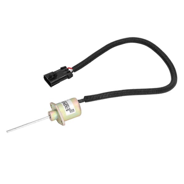 12V Drivstoffstoppsolenoid 1503ES?12A5SUC9SCC28 3 Terminaler Erstatning for Kubota V2203?DI
