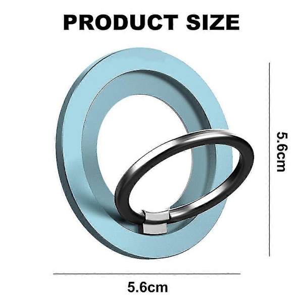 Magneettinen puhelimen rengaspidike - Magneettinen rengaspidike, magneettinen rengasote blue