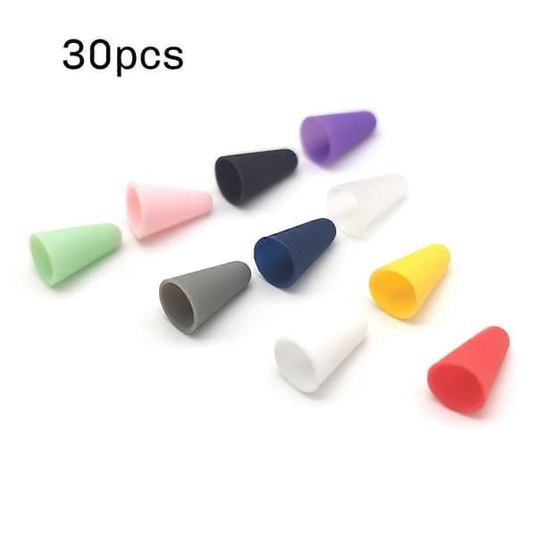 30 st Silikonfodral för Spets Ersättningsfodral för 1:a 2:a Nib Skydd Stylus Pennspets