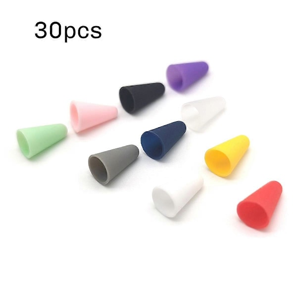 30 stk Silikonetui for spiss Erstatningsetui for 1. 2. Nib Beskyttelsesdeksel Stylus Pen Spiss