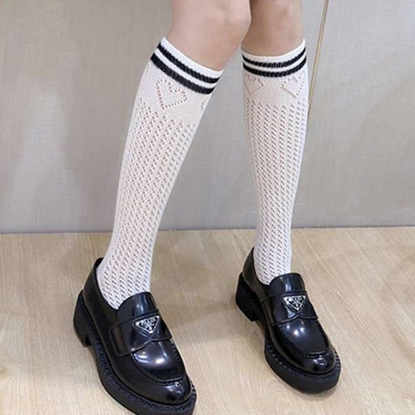 Jk Sukka Lolita Säärystimet Ontto Jk Sukka Harajuku Pitkä Sukka Löysä Sukka Black wave pattern h