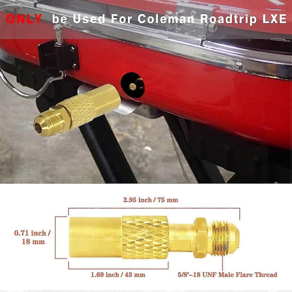 5Ft Propanadapter Slange og Regulator Erstatningssett for Roadtrip Griller, QCC1 Lavtrykkspropan