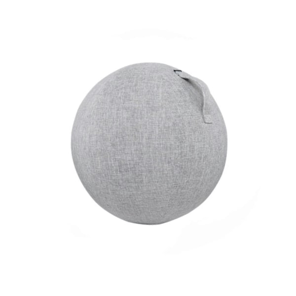 Dammtätt Anti-halk Träningsbollskydd Bomull Lin Praktiskt Finstickat Yogabollskydd För Hemmet Grey with White