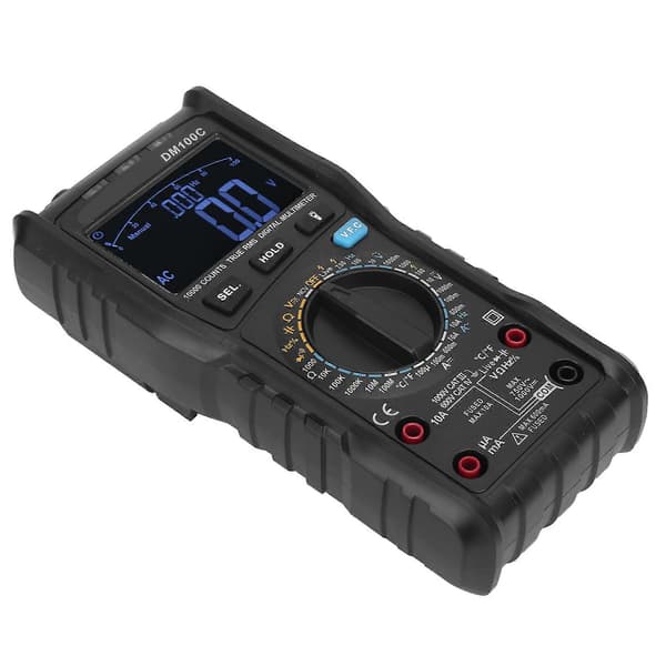 DM100C Multimeter Høj Præcision Digital Multimeter til Elektrisk Vedligeholdelse 10A/999.9V