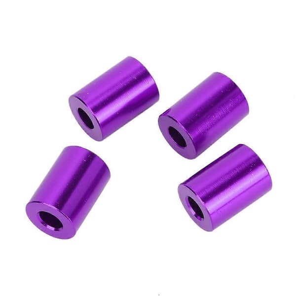 Bil Aluminium Legering Motorpanser Ventilasjon Avstandsstykke Riser Passer for 6mm Motor (Lilla)
