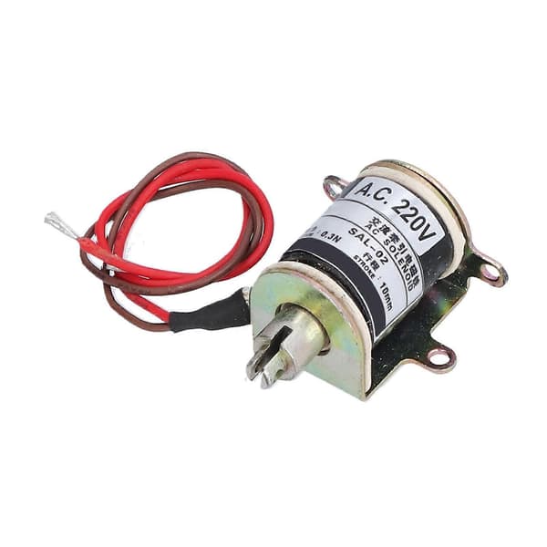 BERM Push Pull Elektromagnet Tubformad Dragmagnet 0.3N Sugkraft 10mm Slaglängd SAL?02 AC220V