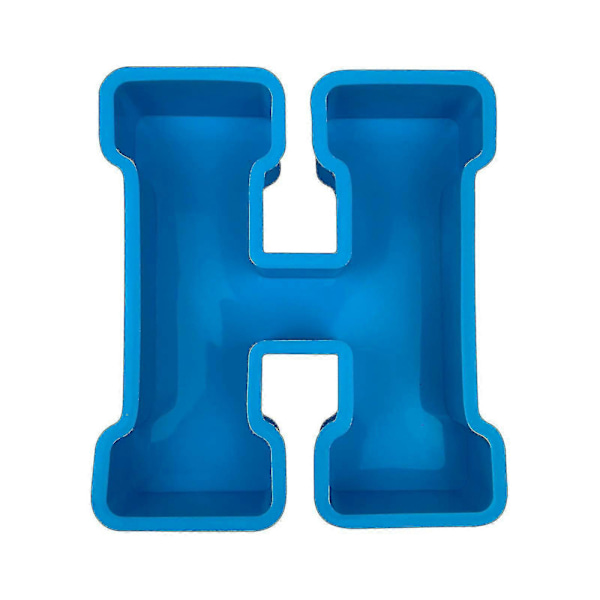 Alphabet Kagebageform Engelsk Bogstav Silikoneform 3d Alfabet Bogstav H